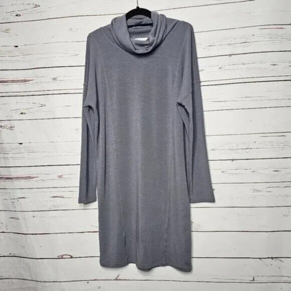 CAbi Cowl Neck Belted Dress Polyester Stretch Medium pullover luxury style soft - Picture 2 of 5